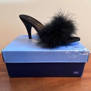 Classic Marabou Slippers from Fabulicious. Brand new size 8 run small! 3in heel
